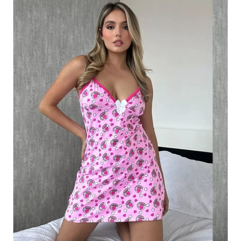 Bata Estampada Rosada