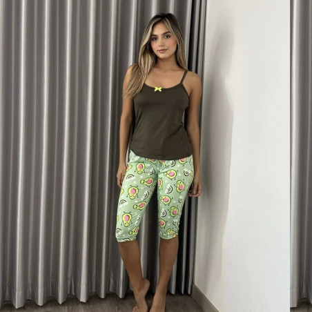 Capri Aguacates Blusa de Tiras